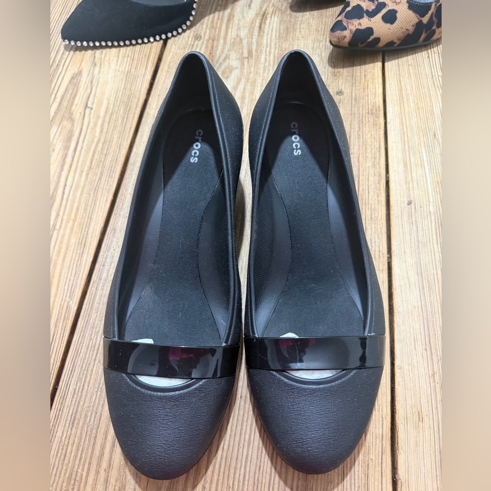 Crocs wedge heels. Size 9